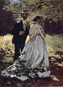 Claude Monet Les Promeneurs USA oil painting artist
